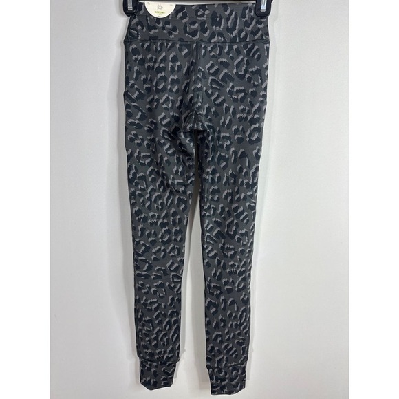 Offline By Aerie High Rise Tie Front Giraffe Pattern Black Gray Leggings XS‎ NWT - Picture 6 of 11